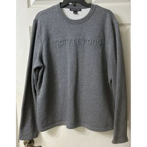 Michael Kors Women's Crewneck Sweatshirt Top Pullover Light Sz Large